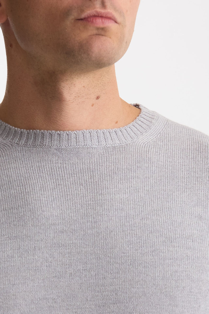 Maglia in lana grigio chiaro uomo ( p - s ) - 5