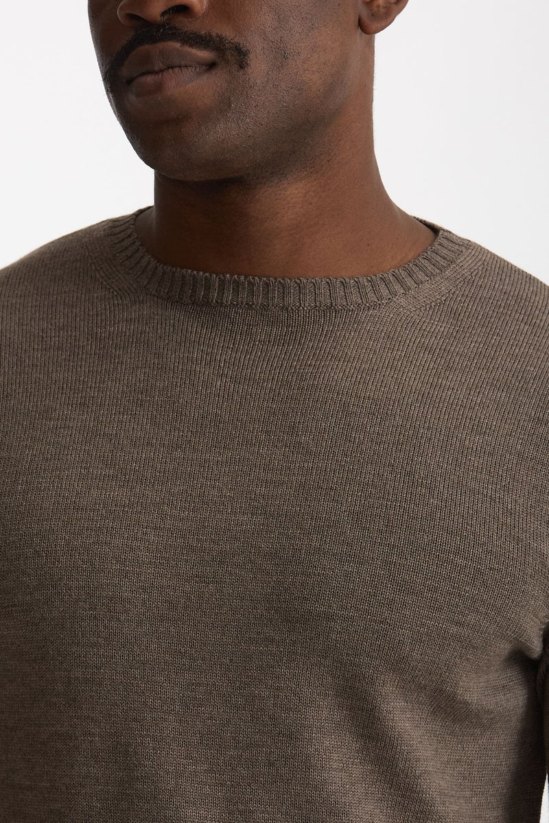 Maglia in lana tortora uomo ( p - s ) - 5