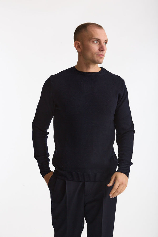 Maglia in lana blu uomo ( p - s )