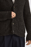 Cardigan in lana marrone uomo ( p - s ) - 2