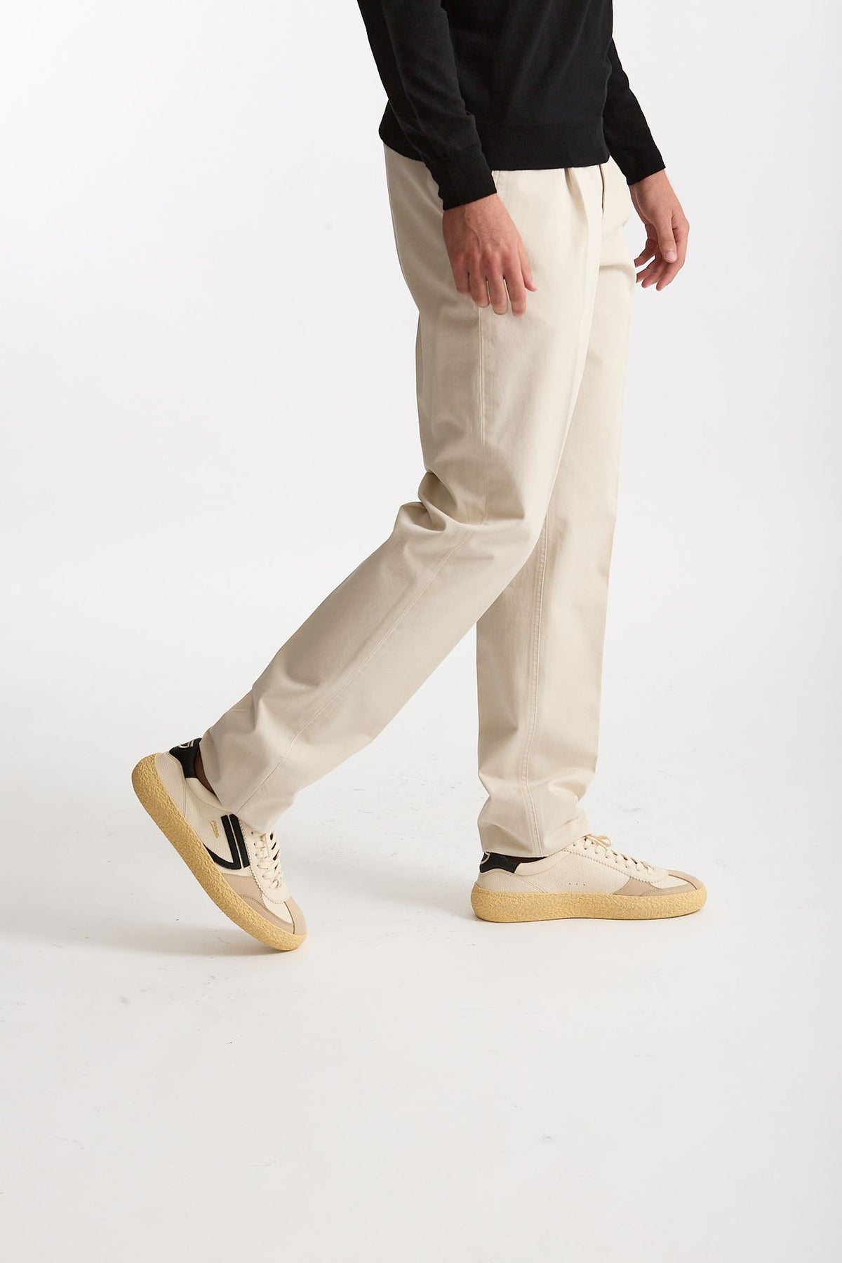 Pantalone HAMPTONS in cotone fermo panna uomo Pt torino - 4