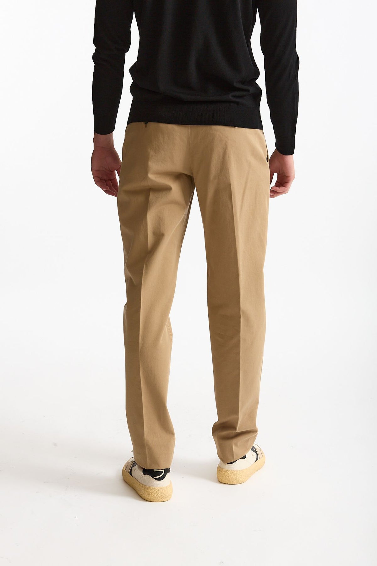 Pantalone HAMPTONS in cotone fermo cammello uomo Pt torino - 3