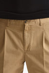 Pantalone HAMPTONS in cotone fermo cammello uomo Pt torino - 5