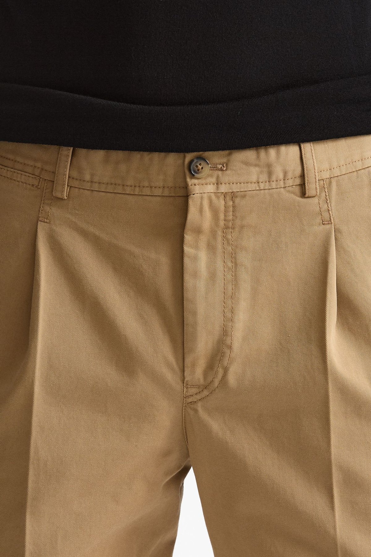 Pantalone HAMPTONS in cotone fermo cammello uomo Pt torino - 5