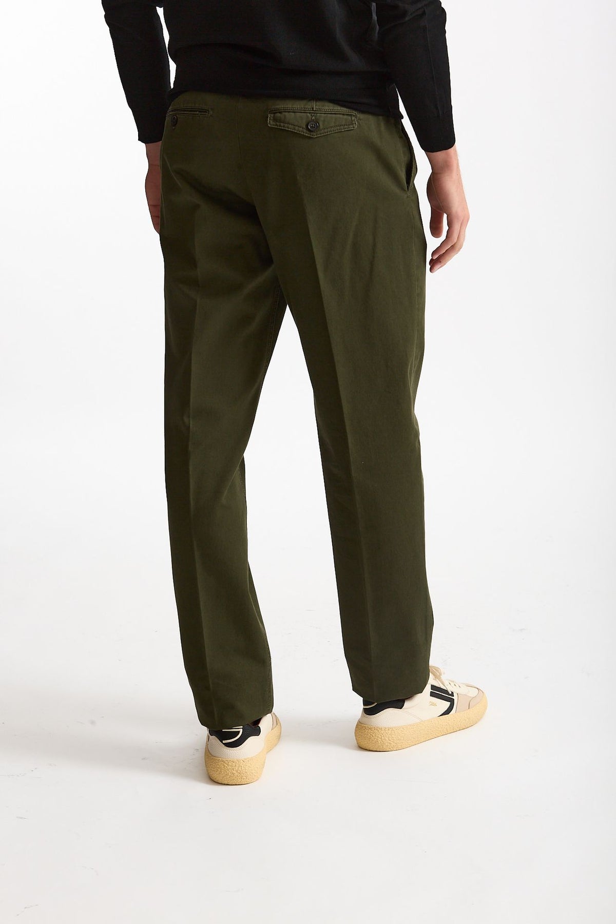 Pantalone HAMPTONS in cotone fermo verde uomo Pt torino - 3