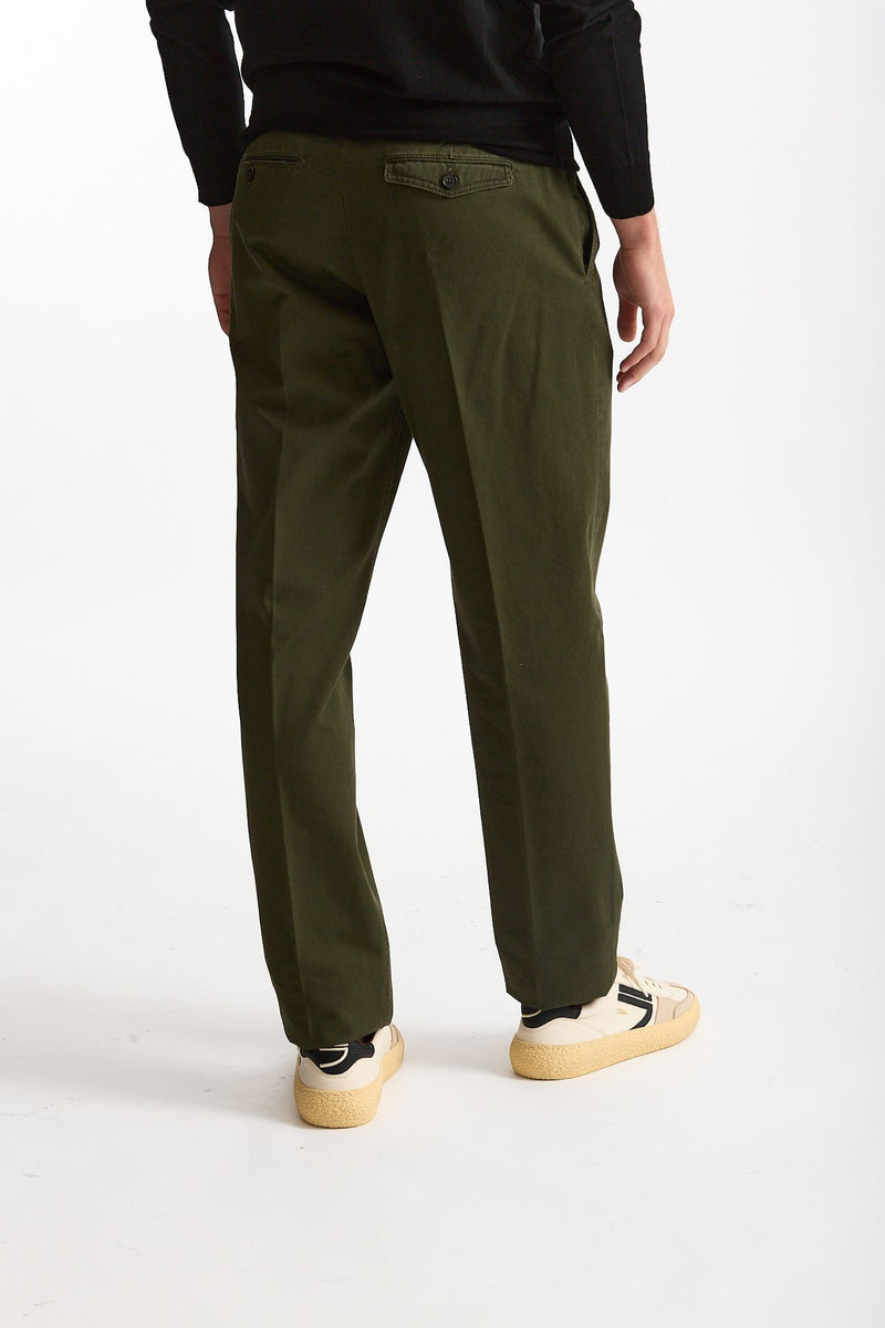 Pantalone HAMPTONS in cotone fermo verde uomo Pt torino - 3