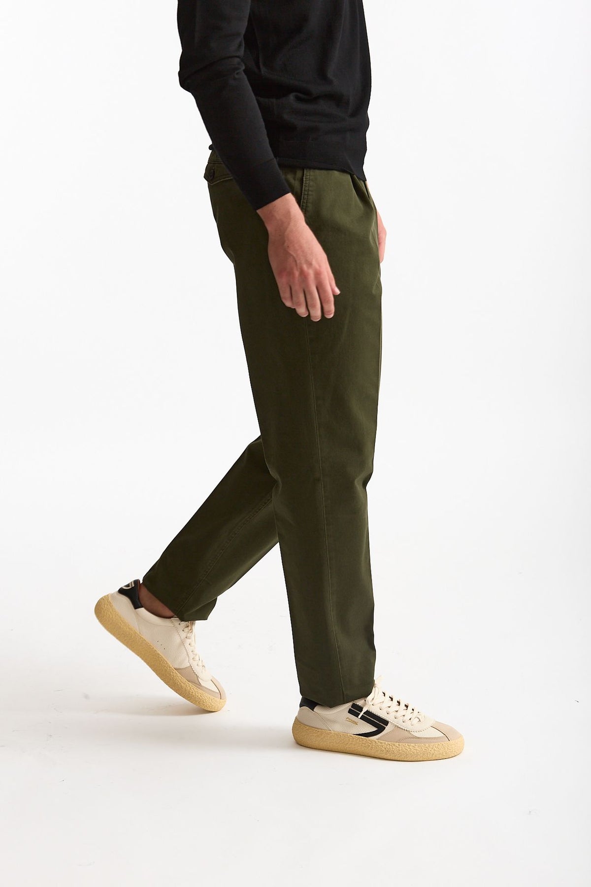 Pantalone HAMPTONS in cotone fermo verde uomo Pt torino - 4