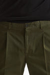 Pantalone HAMPTONS in cotone fermo verde uomo Pt torino - 5