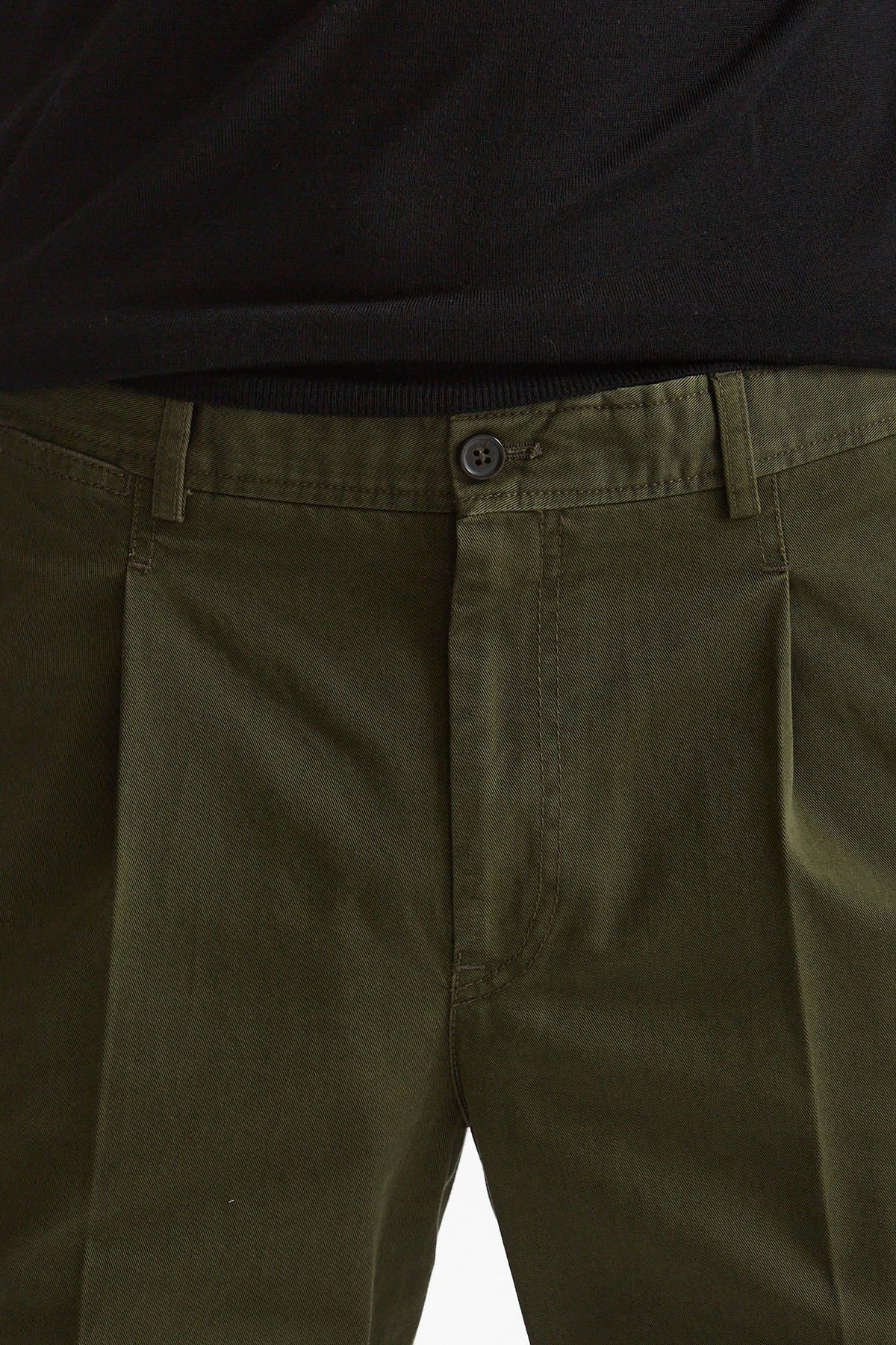 Pantalone HAMPTONS in cotone fermo verde uomo Pt torino - 5