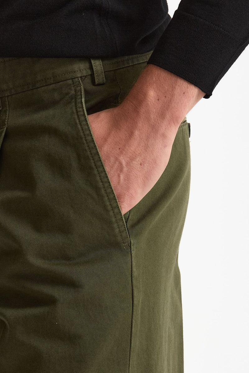 Pantalone HAMPTONS in cotone fermo verde uomo Pt torino - 6