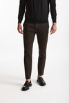 Pantalone in lana stretch EDGE- DIECI marrone uomo Pt torino - 1