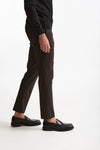 Pantalone in lana stretch EDGE- DIECI marrone uomo Pt torino - 4