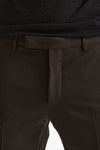 Pantalone in lana stretch EDGE- DIECI marrone uomo Pt torino - 5