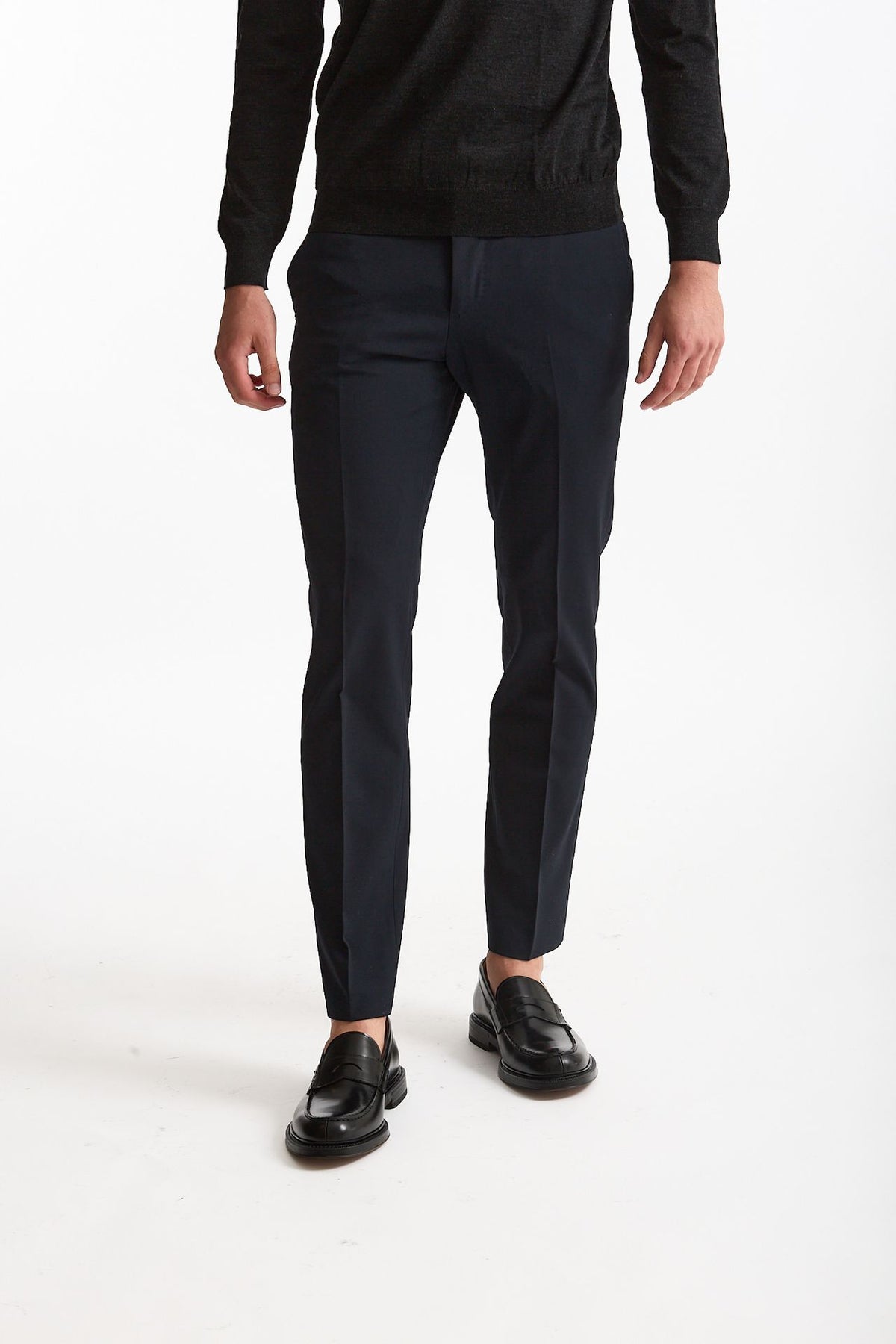 Pantalone in lana stretch EDGE- DIECI blu uomo Pt torino - 2