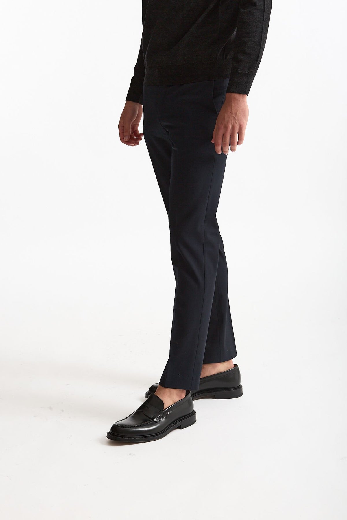 Pantalone in lana stretch EDGE- DIECI blu uomo Pt torino - 3