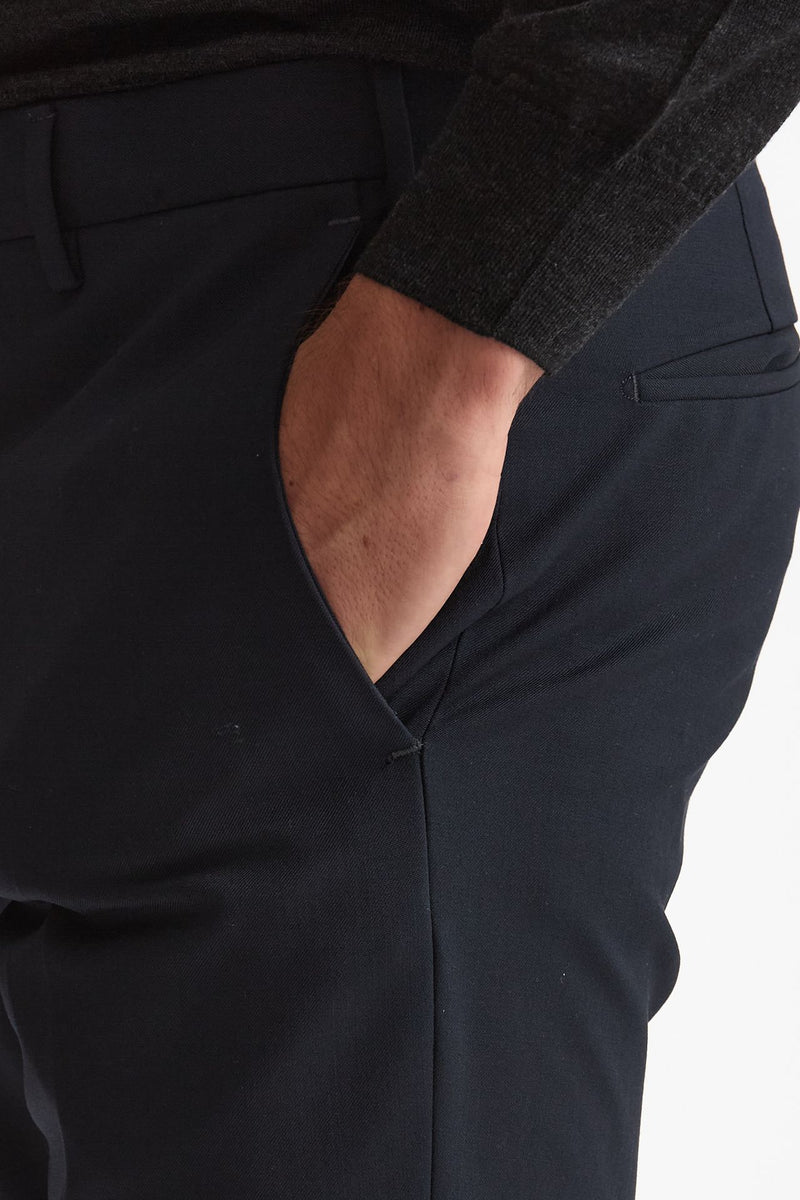Pantalone in lana stretch EDGE- DIECI blu uomo Pt torino - 6