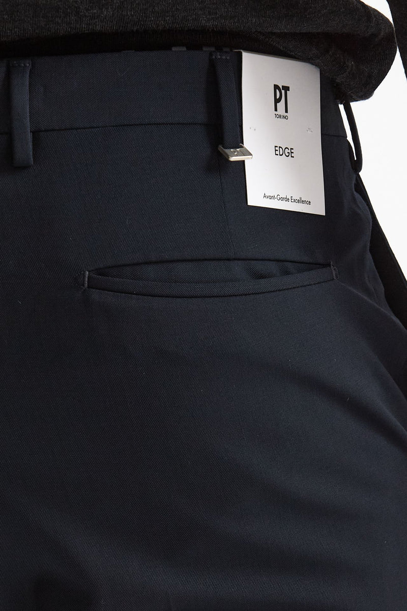 Pantalone in lana stretch EDGE- DIECI blu uomo Pt torino - 7