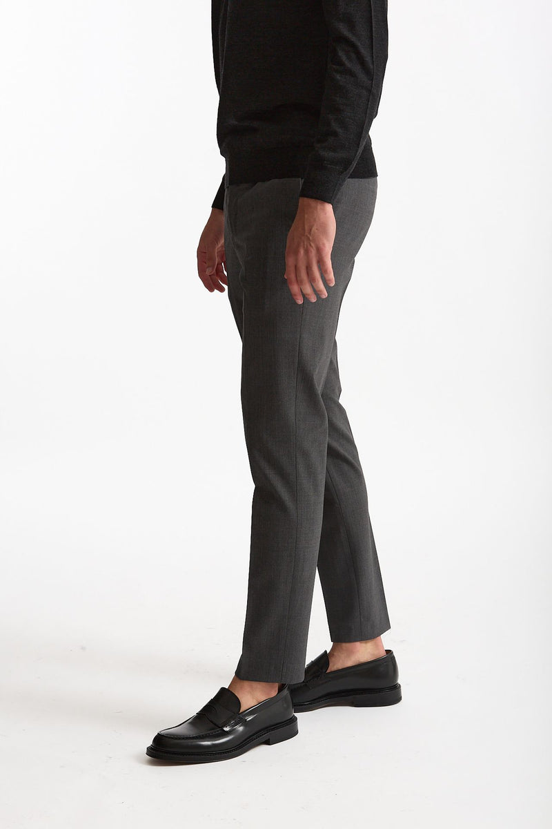 Pantalone in lana stretch EDGE- DIECI grigio uomo Pt torino - 2