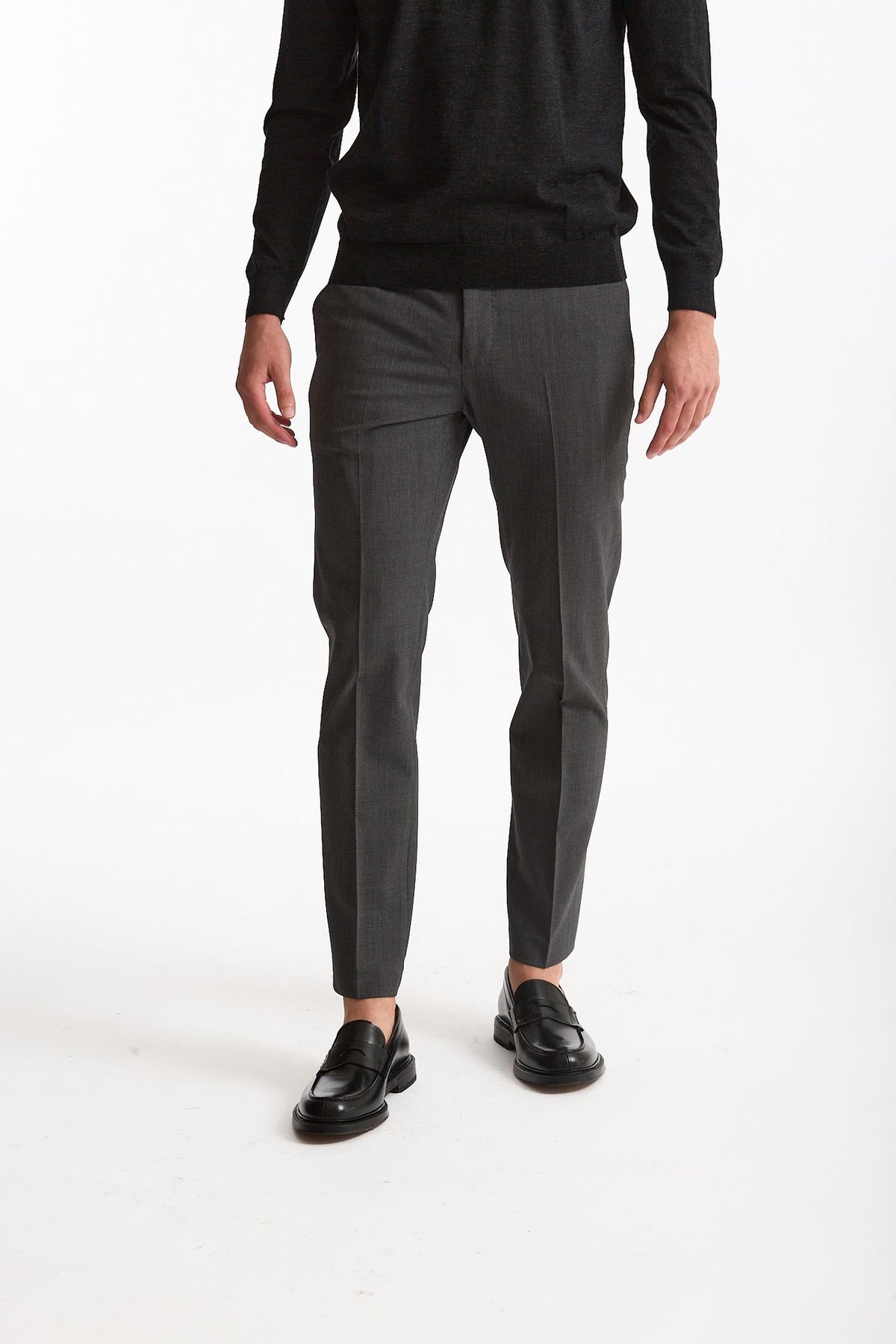 Pantalone in lana stretch EDGE- DIECI grigio uomo Pt torino - 1