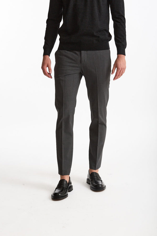 Pantalone in lana stretch EDGE- DIECI grigio uomo Pt torino