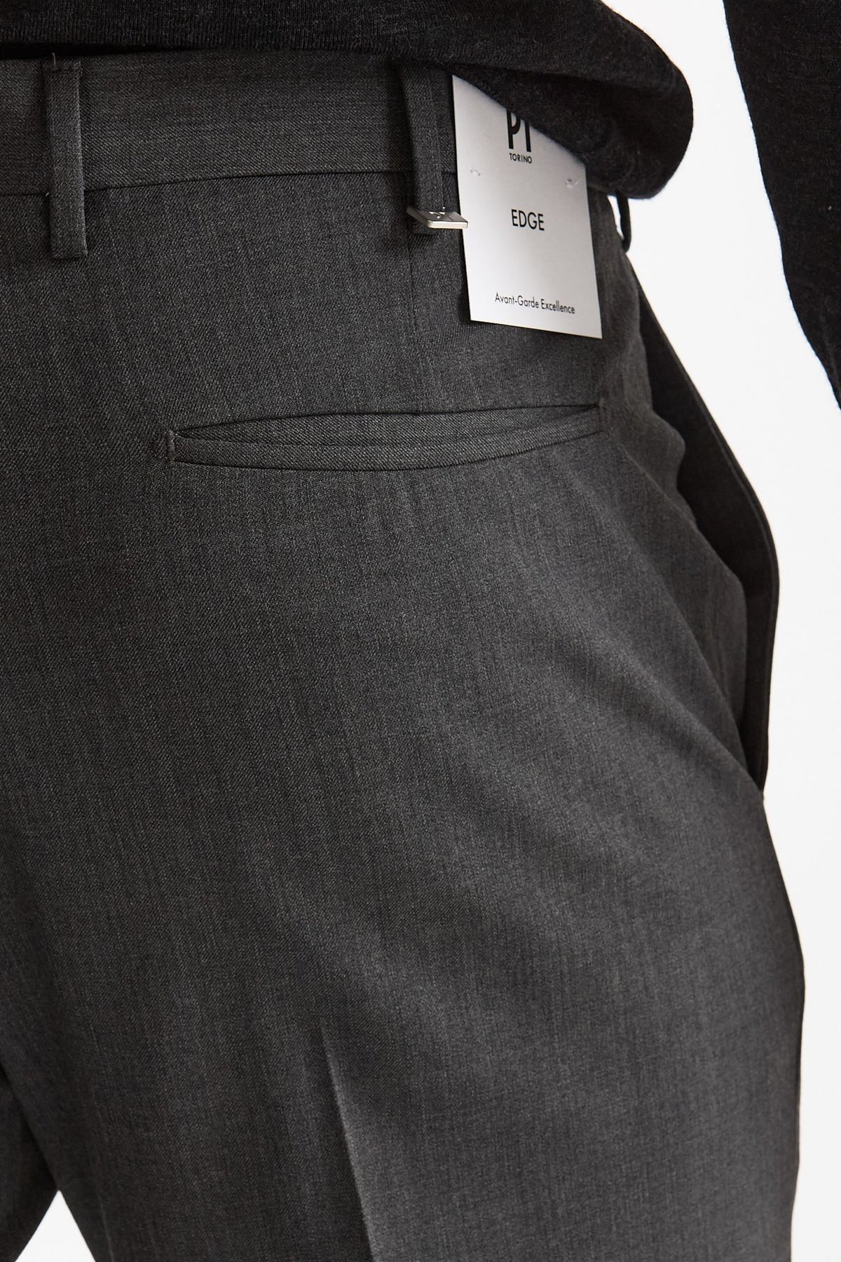 Pantalone in lana stretch EDGE- DIECI grigio uomo Pt torino - 7