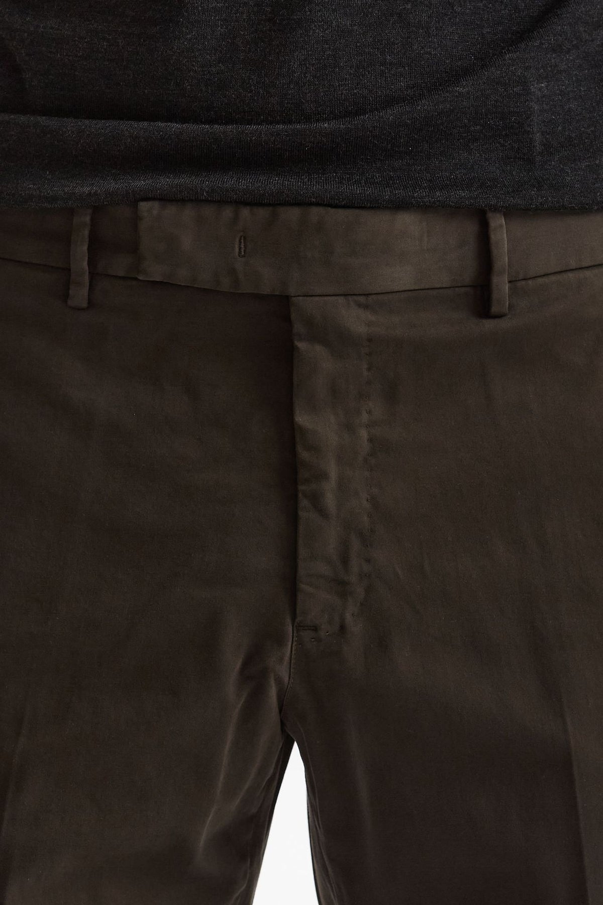Pantalone EDGE-REBEL in cotone stretch  marrone uomo Pt torino - 5