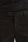 Pantalone EDGE-REBEL in cotone stretch nero uomo Pt torino - 5