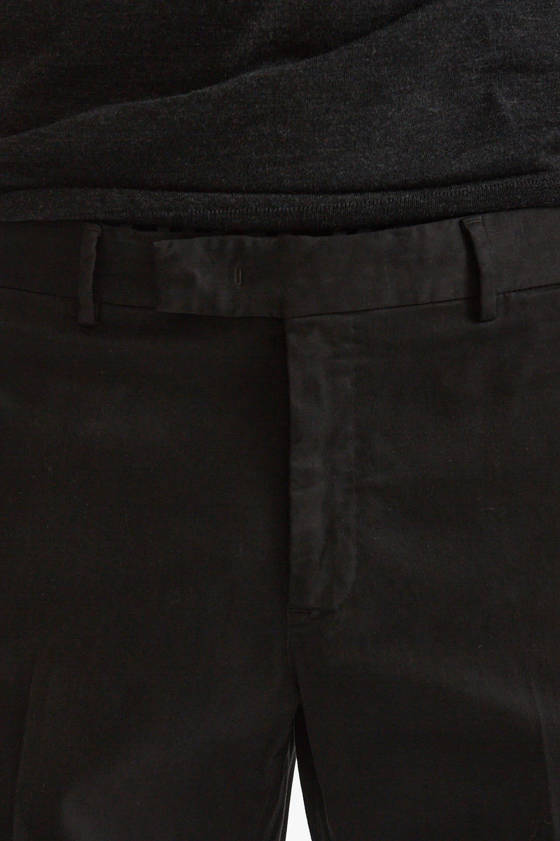 Pantalone EDGE-REBEL in cotone stretch nero uomo Pt torino - 5
