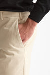 Pantalone EDGE-REBEL in cotone stretch panna uomo Pt torino - 6