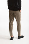 Pantalone EDGE-REBEL in cotone stretch tortora uomo Pt torino - 4