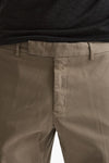 Pantalone EDGE-REBEL in cotone stretch tortora uomo Pt torino - 5
