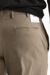 Pantalone EDGE-REBEL in cotone stretch tortora uomo Pt torino - 7