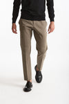 Pantalone EDGE-REBEL in cotone stretch tortora uomo Pt torino - 2