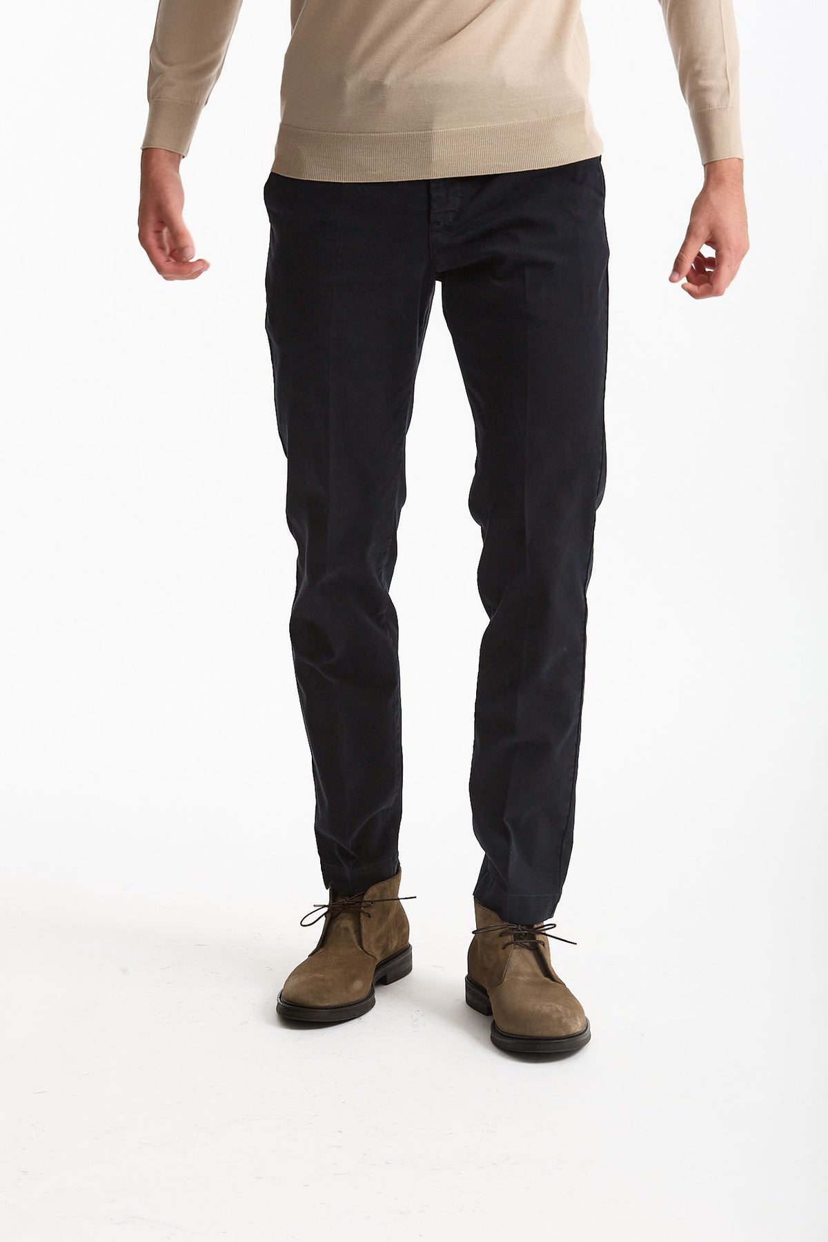 Pantalone STYLE- MASTER in cotone stretch lavato blu uomo Pt torino - 1