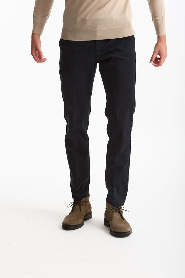 Pantalone STYLE- MASTER in cotone stretch lavato blu uomo Pt torino