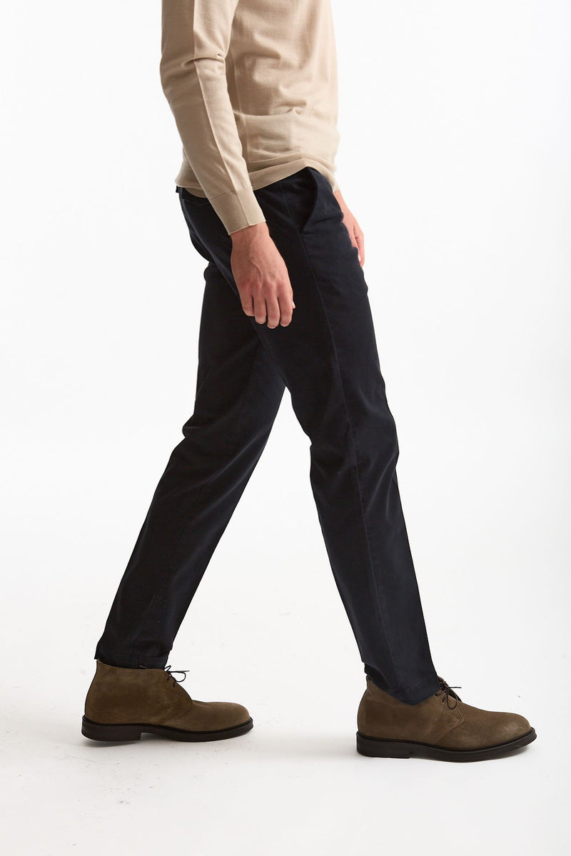 Pantalone STYLE- MASTER in cotone stretch lavato blu uomo Pt torino - 3