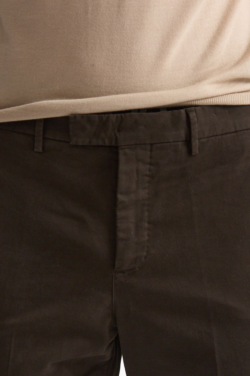 Pantalone STYLE- MASTER in cotone stretch lavato marrone uomo Pt torino - 5