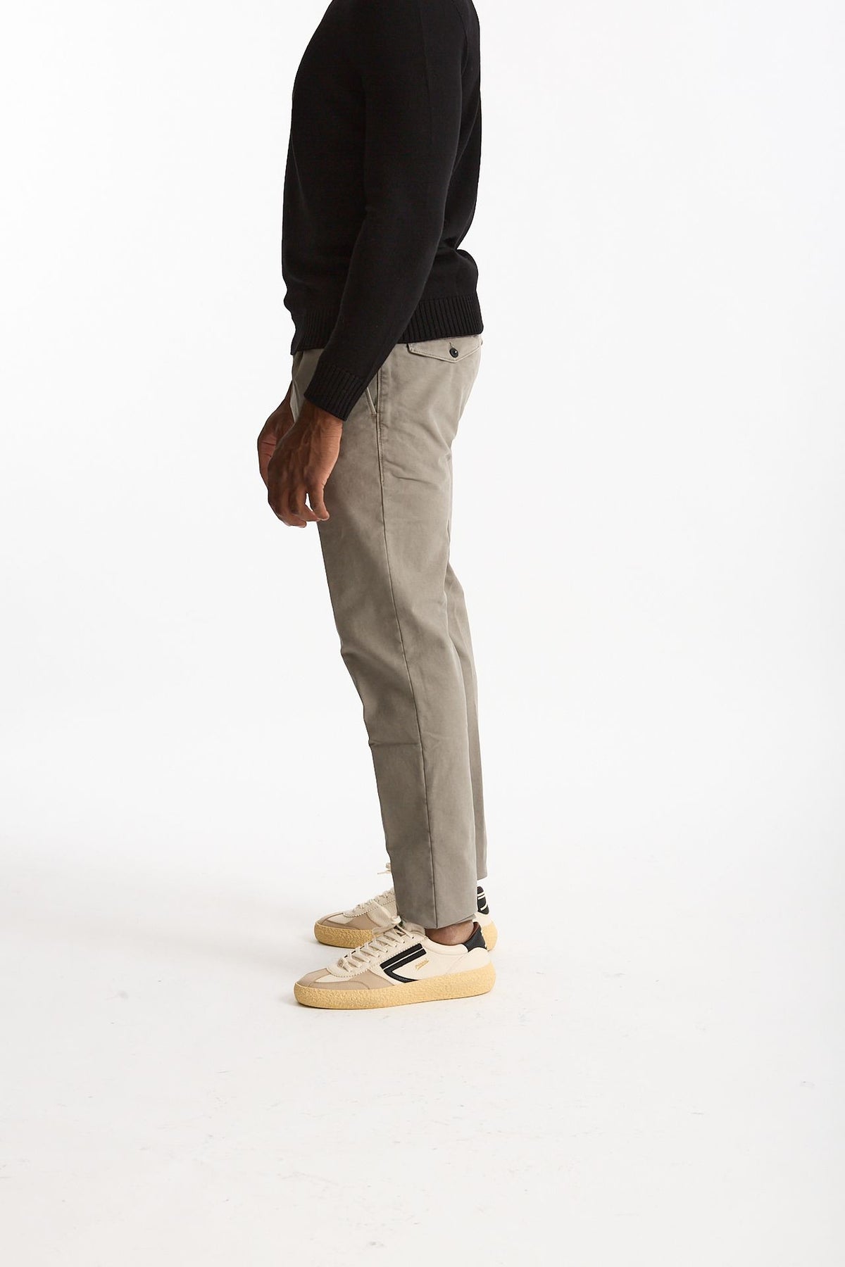 Pantalone STYLE- MASTER in cotone stretch lavato grigio uomo Pt torino - 3