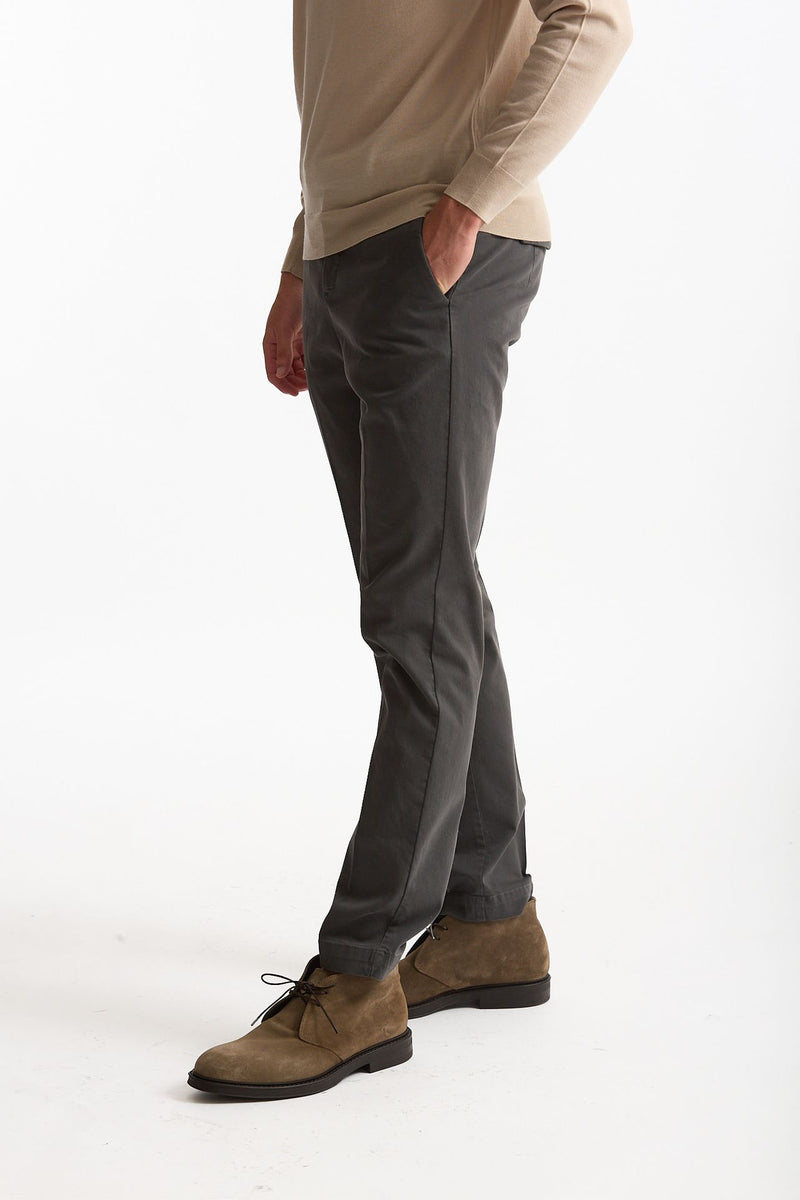 Pantalone STYLE- MASTER in cotone stretch lavato grigio uomo Pt torino - 2