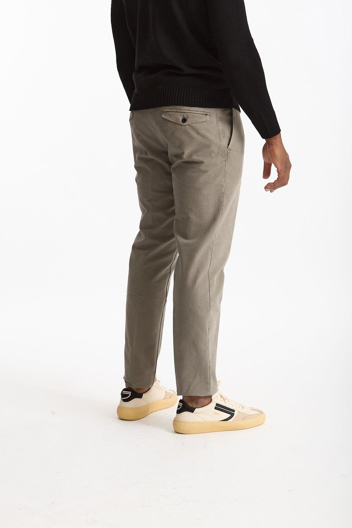 Pantalone STYLE- MASTER in cotone stretch lavato grigio uomo Pt torino - 4