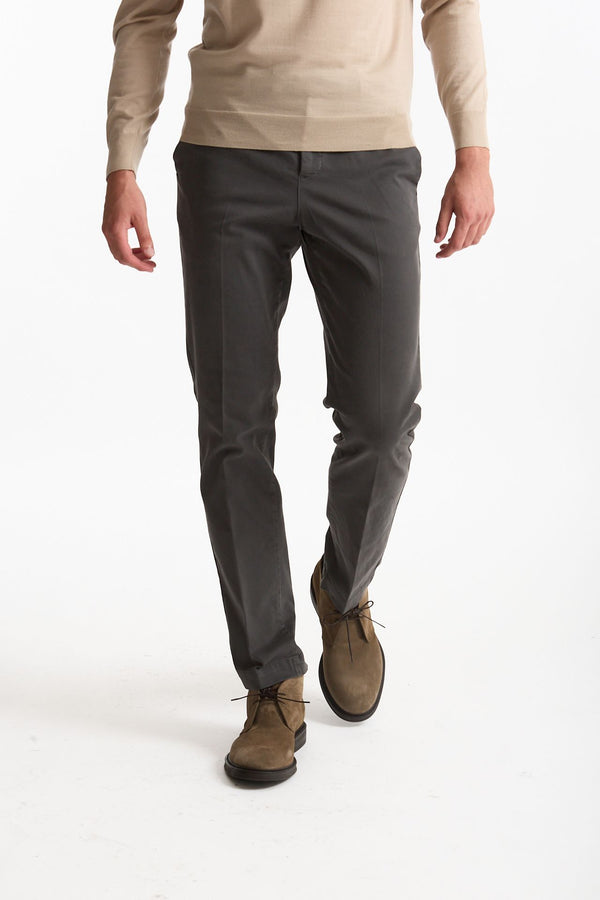 Pantalone STYLE- MASTER in cotone stretch lavato grigio uomo Pt torino