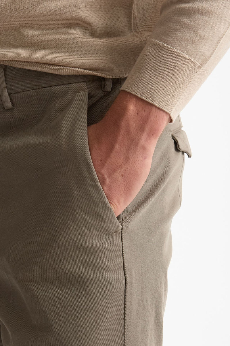 Pantalone STYLE- MASTER in cotone stretch lavato tortora uomo Pt torino - 6