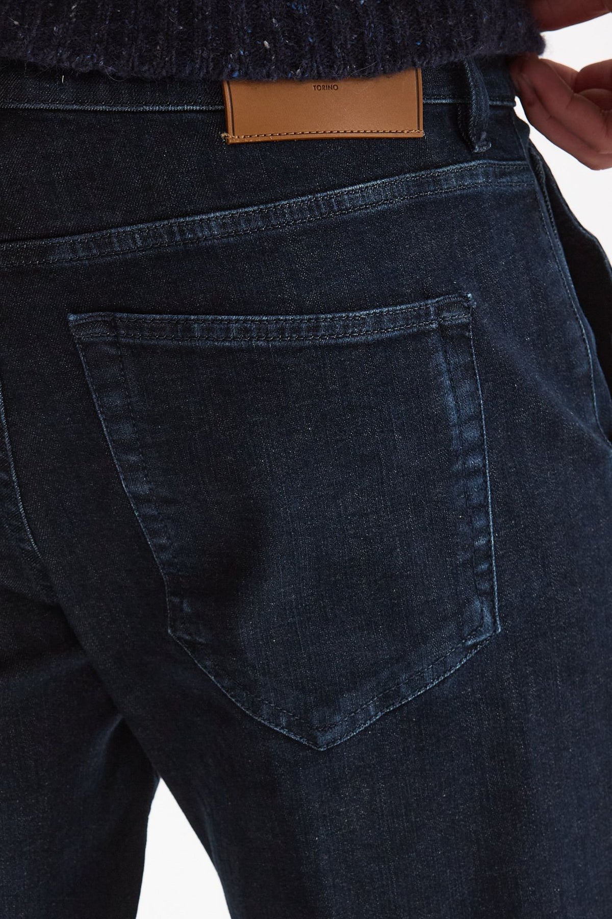 Jeans INDIE lavaggio scuro stone washed uomo Pt torino - 5