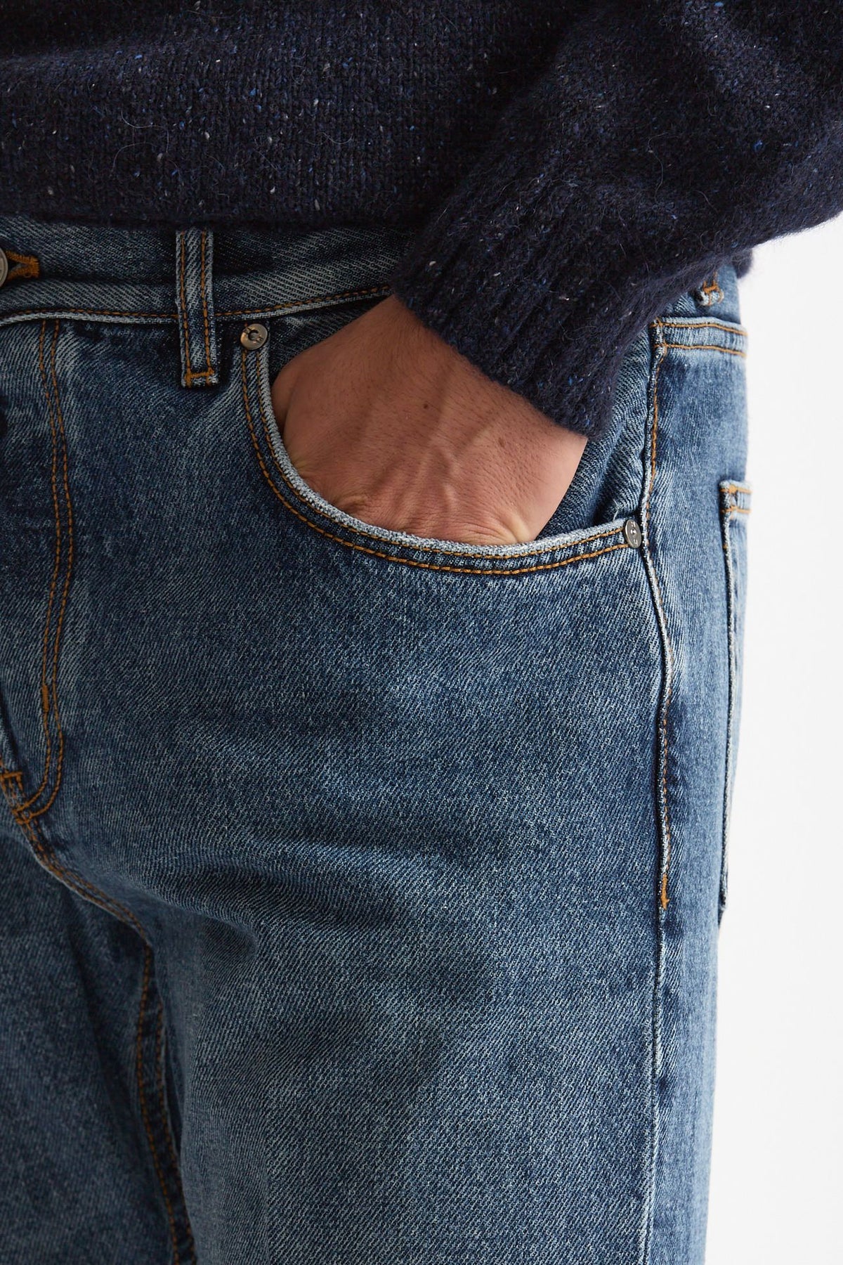 Jeans REGGAE lavaggio medio stone washed uomo Pt torino - 6