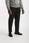 Pantalone STYLE-CARROT FIT in Lana ferma nero uomo Pt torino - 4