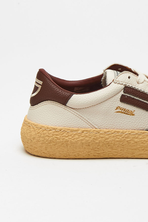 Sneakers PURAAI VINTAGE 1.01 COGNAC in pelle vegana uomo Puraai