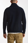 Cardigan a coste in lana blu uomo Rakki - 3