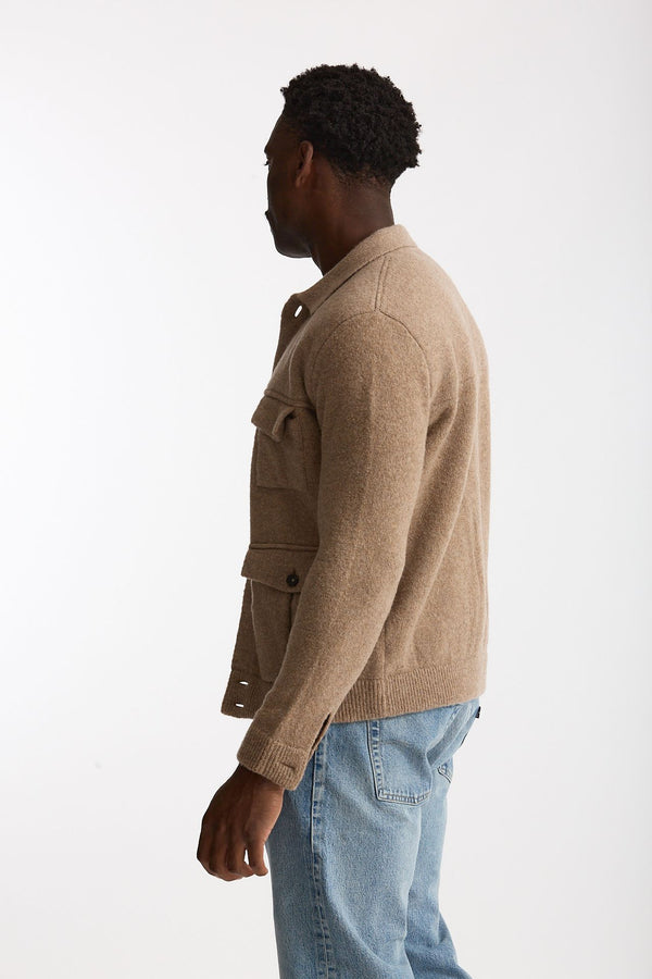 Maglia in lana e poliammide beige uomo Rakki