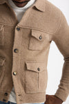 Maglia in lana e poliammide beige uomo Rakki - 6