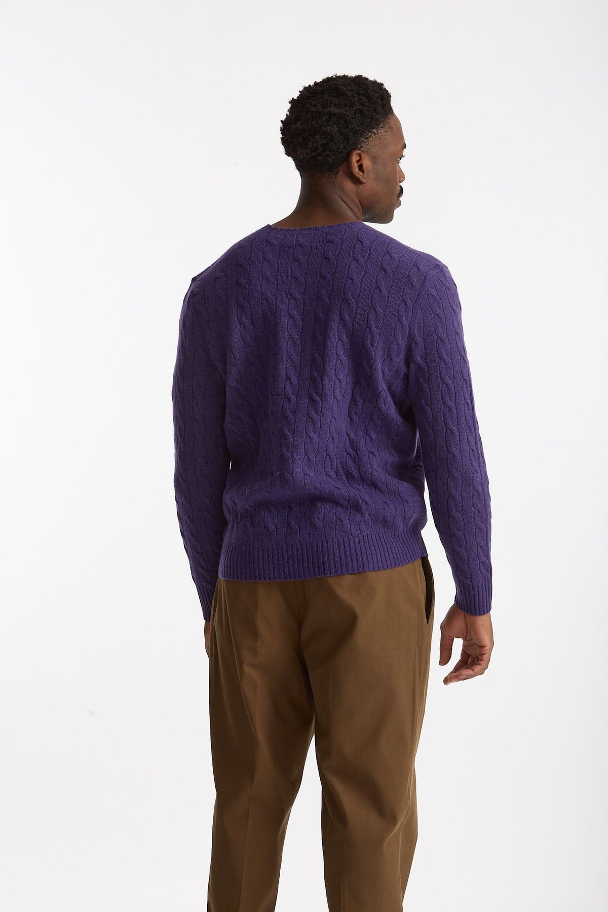 Maglia in lana e cashmere viola uomo Polo ralph lauren - 3